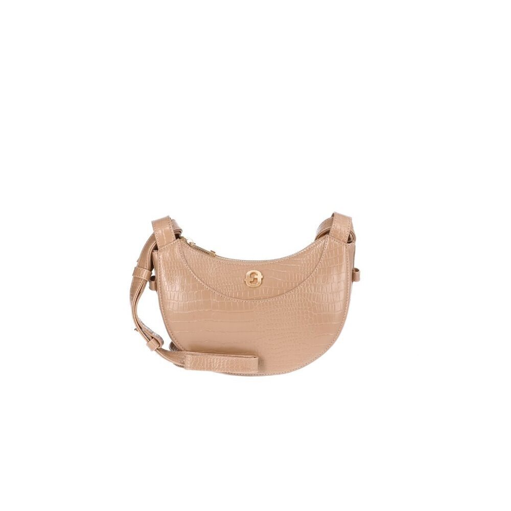 Time and Tru Women's Olivia Crossbody, Mocha Spanish, 10” W x 9” H x 3” D,